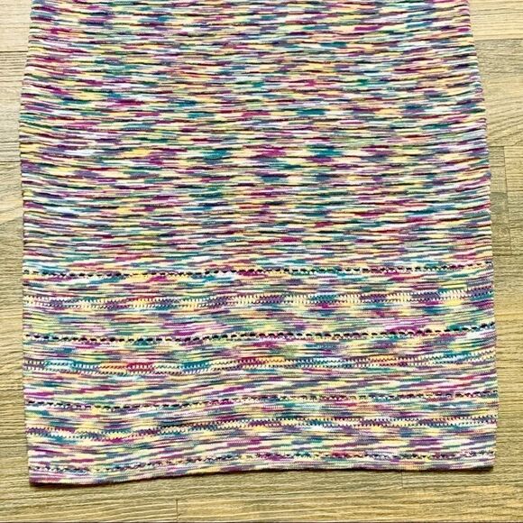 NWT Romeo & Juliet Missoni Color Green Pink Yellow Stretch Body Con Tank Dress S - Picture 7 of 8